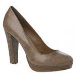 Chunky leather court shoe